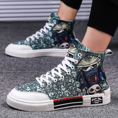 Summer mens shoes casual high-top canvas sneakers autumn tremble shoes of the same style
Summer mens shoes casual high-top canvas sneakers autumn tremble shoes of the same style