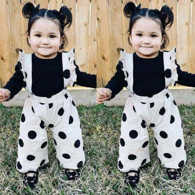 Newborn Kids Baby Girl Clothes Long Sleeve T-shirt Tops Ruffle Polka Bib Pants Outfits Set
Newborn Kids Baby Girl Clothes Long Sleeve T-shirt Tops Ruffle Polka Bib Pants Outfits Set