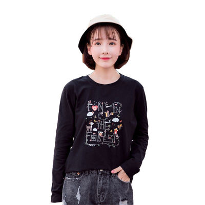 Cartoon Print O-neck Korean Style Loose Long Sleeve T-shirts Women Wild Autumn Pullovers Simple Tops Female -2XL
Cartoon Print O-neck Korean Style Loose Long Sleeve T-shirts Women Wild Autumn Pullovers Simple Tops Female -2XL