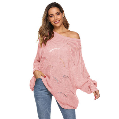 Fashion New Round Neck Long-sleeved Solid Color Openwork Pattern Sweater Loose Irregular Hem Sweater Powder 2XL
Fashion New Round Neck Long-sleeved Solid Color Openwork Pattern Sweater Loose Irregular Hem Sweater Powder 2XL