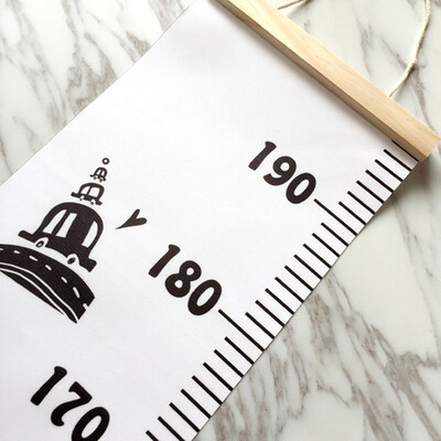 〖Follure〗Baby Height Growth Chart Hanging Rulers Kids Room Wall Wood Frame Home Decor New