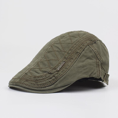 Vintage Men Women Peaked Cap Casquette Breathable Plaid Beret Newsboy Hat Cabbie Headwear
Vintage Men Women Peaked Cap Casquette Breathable Plaid Beret Newsboy Hat Cabbie Headwear