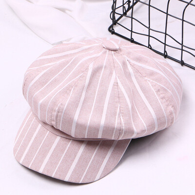 Hat womens spring&summer cotton striped octagonal hat students casual lying hat pure color artist hat tide
Hat womens spring&summer cotton striped octagonal hat students casual lying hat pure color artist hat tide