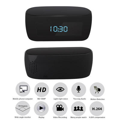 1080P IP Camera Wi-Fi Surveillance Wireless WIFI Clock Mini Camera Remotely Monitor P2P CCTV Cam For Home SecUS Plug 14" LEN
1080P IP Camera Wi-Fi Surveillance Wireless WIFI Clock Mini Camera Remotely Monitor P2P CCTV Cam For Home SecUS Plug 14" LEN