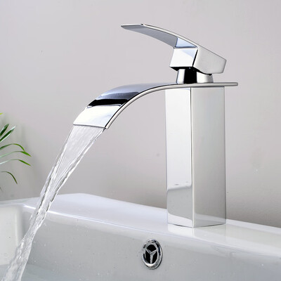 Chrome Bath Basin Sink Single Handle HotCold Control Waterfall Spout Mixer Tap
Chrome Bath Basin Sink Single Handle HotCold Control Waterfall Spout Mixer Tap