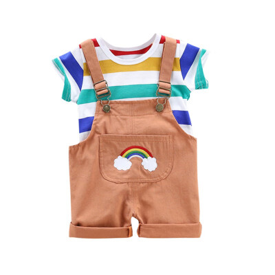 Baby Boys Girls Casual Clothes Sets Summer Newborn Infant Boy Clothes Tops T-shirtSuspender Pants 2Pcs Kids Girls Outfits
Baby Boys Girls Casual Clothes Sets Summer Newborn Infant Boy Clothes Tops T-shirtSuspender Pants 2Pcs Kids Girls Outfits