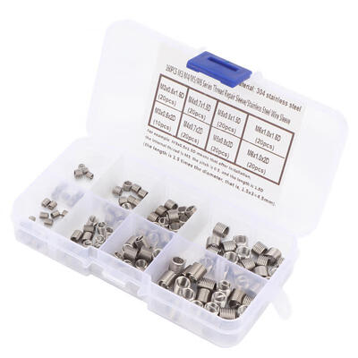Greensen 160pcs M3M4M5M6 Coiled Wire Thread Repair Insert Stainless Steel Thread Screws Sleeve Set
Greensen 160pcs M3M4M5M6 Coiled Wire Thread Repair Insert Stainless Steel Thread Screws Sleeve Set
