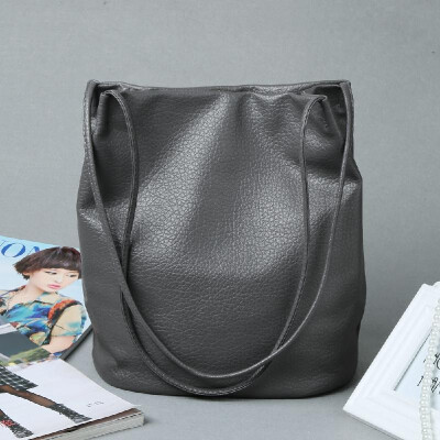 New Vintage Women Handbag Solid Color PU Leather Big Bucket shoulder Messenger Bag
New Vintage Women Handbag Solid Color PU Leather Big Bucket shoulder Messenger Bag
