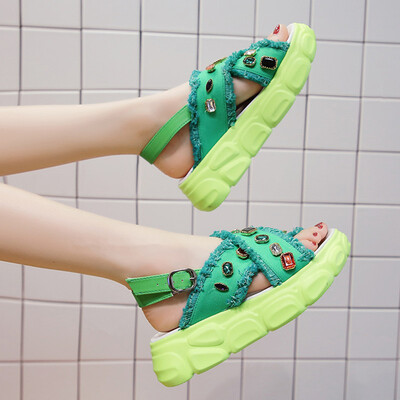 European Station Summer Womens Shoes colored diamond Platform Shoes Fashion Leisure Sandals Leisure Port Wind Heavy Industry Sand
European Station Summer Womens Shoes colored diamond Platform Shoes Fashion Leisure Sandals Leisure Port Wind Heavy Industry Sand