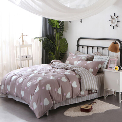 4pcs Bedding Set Sheet Set Knitted Textile Cotton Comfort Duvet Cover Flat Sheet Linen Pillowcase Solid Color Bedding Sets
4pcs Bedding Set Sheet Set Knitted Textile Cotton Comfort Duvet Cover Flat Sheet Linen Pillowcase Solid Color Bedding Sets
