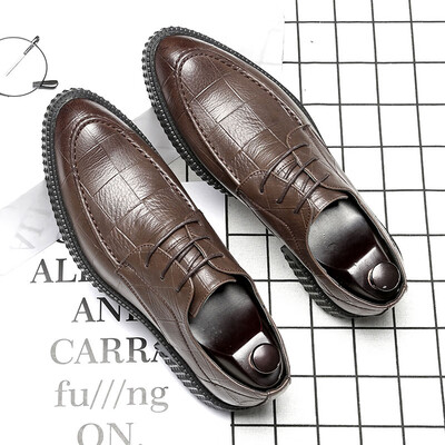 Mens shoes tide shoes pointed soft face youth tie thick platform British business shoes wild 8226
Mens shoes tide shoes pointed soft face youth tie thick platform British business shoes wild 8226