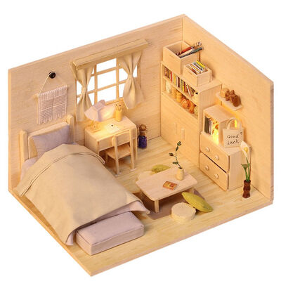 Plain Room Handmade Assembly Model House LED Lights Dust Cover Dollhouse Children Learning Education Doll House
Plain Room Handmade Assembly Model House LED Lights Dust Cover Dollhouse Children Learning Education Doll House
