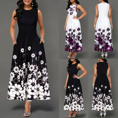 2019 Women Sleeveless Summer Floral Fashion Elegant Loose Maxi Shirt Beach Dress
2019 Women Sleeveless Summer Floral Fashion Elegant Loose Maxi Shirt Beach Dress