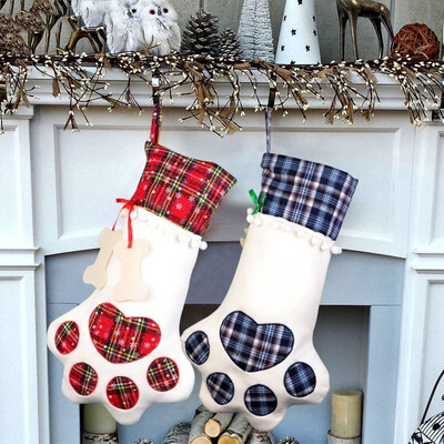 124pcs Pet Christmas Gift Bags Pet Dog Cat Paw Stocking Socks Candy Bags Xmas Tree Ornaments Christmas New Year Favors
124pcs Pet Christmas Gift Bags Pet Dog Cat Paw Stocking Socks Candy Bags Xmas Tree Ornaments Christmas New Year Favors