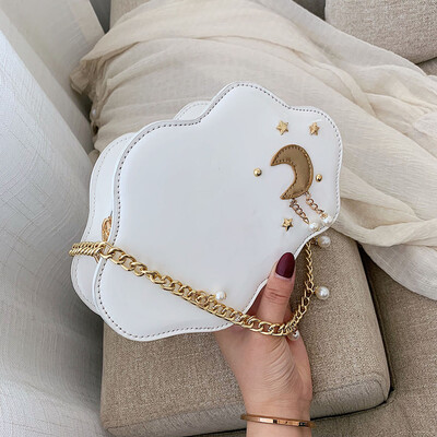 Tailored Womens Fashion Cloud Shape Pearl Pure-Colour Chains Shoulder Bag Casual Bag
Tailored Womens Fashion Cloud Shape Pearl Pure-Colour Chains Shoulder Bag Casual Bag