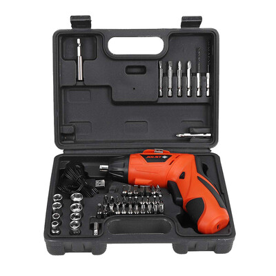 〖Follure〗Electric Screwdriver Toolbox 42V 45Pcs Drill Tool Set With USB Battery Charging
〖Follure〗Electric Screwdriver Toolbox 42V 45Pcs Drill Tool Set With USB Battery Charging