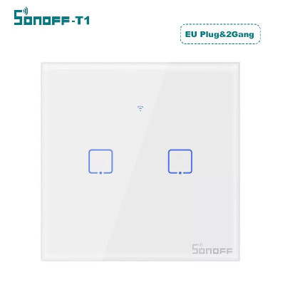 SONOFF T1 Intelligent Switch EUUK AC 100-240V 123 Gang TX Series WIFI Wall Switch 433Mhz RF Remote Controlled Wifi Switch Intel
SONOFF T1 Intelligent Switch EUUK AC 100-240V 123 Gang TX Series WIFI Wall Switch 433Mhz RF Remote Controlled Wifi Switch Intel