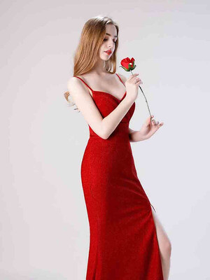 Juexiuxinniang banquet evening dress female sense fishtail sling long slim dress 9527
Juexiuxinniang banquet evening dress female sense fishtail sling long slim dress 9527