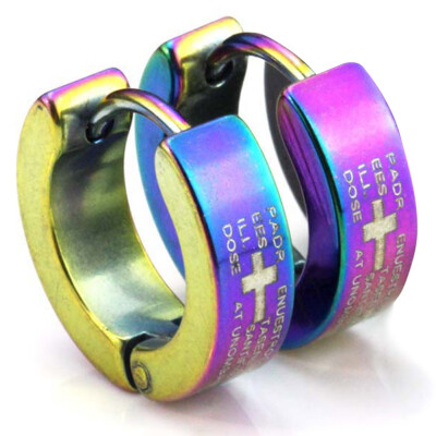 Stainless Steel Earrings Glossy Men Puncture Jewelry Korean Earrings Cross Bible Stud Earrings
Stainless Steel Earrings Glossy Men Puncture Jewelry Korean Earrings Cross Bible Stud Earrings