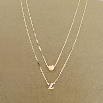Fashion personality love heart letter pendant initial necklace necklace charm womens mini chain jewelry letters can choose thei
Fashion personality love heart letter pendant initial necklace necklace charm womens mini chain jewelry letters can choose thei