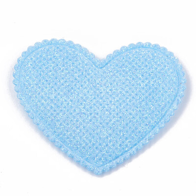 Glitter PU Patches with Non Woven Fabric Back&Sponge Inside Heart LightSkyBlue 44x53x45mm
Glitter PU Patches with Non Woven Fabric Back&Sponge Inside Heart LightSkyBlue 44x53x45mm