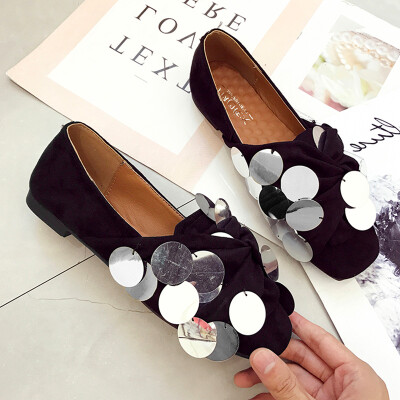 Square head single-shoe womens flat-bottomed spring fashion sequins ladyshoes lazy casual comfortable bean shoes
Square head single-shoe womens flat-bottomed spring fashion sequins ladyshoes lazy casual comfortable bean shoes