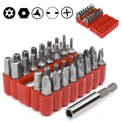 Siaonvr Security Bit 33Pcs Set Tamper Proof Torx Spanner Screwdriver Star Hex Holder Rod
Siaonvr Security Bit 33Pcs Set Tamper Proof Torx Spanner Screwdriver Star Hex Holder Rod
