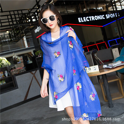 Factory direct new national wind scarf simulation silk scarf summer thin embroidered silk scarf sunscreen shawl wholesale
Factory direct new national wind scarf simulation silk scarf summer thin embroidered silk scarf sunscreen shawl wholesale