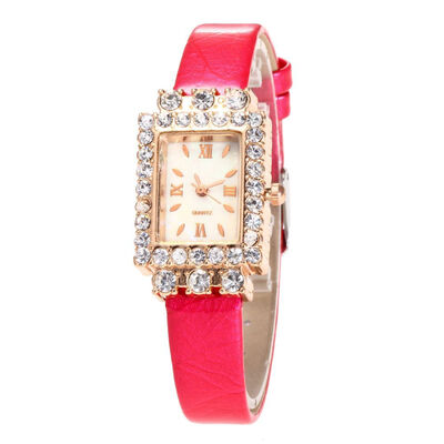 Fine watch with small dial watch ladies fashion diamond square watch rectangular European&American simple watch
Fine watch with small dial watch ladies fashion diamond square watch rectangular European&American simple watch