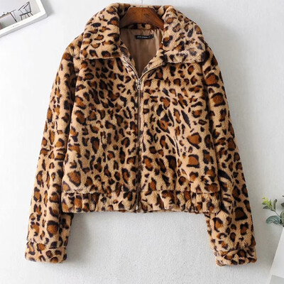 Roseonmyhand Womens Long Sleeve Leopard Printed Coat Zipper Turn Down Collar Plush Jacket
Roseonmyhand Womens Long Sleeve Leopard Printed Coat Zipper Turn Down Collar Plush Jacket