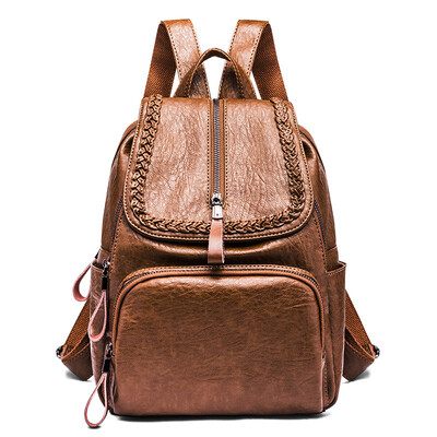 Leather shoulder bag female 2019 new Korean version of the tide ladies casual wild bag soft leather simple travel backpack
Leather shoulder bag female 2019 new Korean version of the tide ladies casual wild bag soft leather simple travel backpack