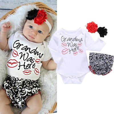 Toddler Newborn Baby Girls Tops RomperPantsF<wbr >lower Headband Outfit Set Clothes
Toddler Newborn Baby Girls Tops RomperPantsF<wbr >lower Headband Outfit Set Clothes