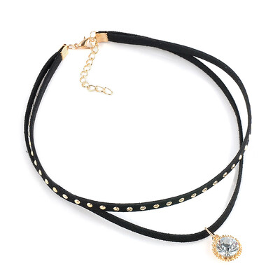 Steampunk Double Layers Black Chocker Necklace Women Fashion Jewelry Boho Bib Ribbon Necklace Collier Collares
Steampunk Double Layers Black Chocker Necklace Women Fashion Jewelry Boho Bib Ribbon Necklace Collier Collares