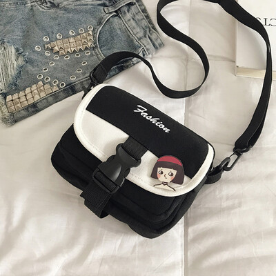 2019 new fashion personality contrast color Messenger bag casual cute wild shoulder bag female temperament canvas small square bag
2019 new fashion personality contrast color Messenger bag casual cute wild shoulder bag female temperament canvas small square bag
