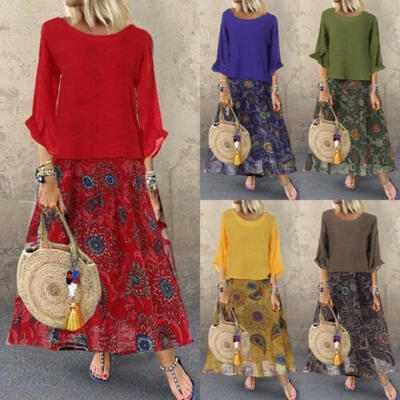 Women Casual Floral Boho Dress Party Evening Cocktail Dresses Cotton Linen Chiffon Tops Dress Outfits Clothes Set
Women Casual Floral Boho Dress Party Evening Cocktail Dresses Cotton Linen Chiffon Tops Dress Outfits Clothes Set