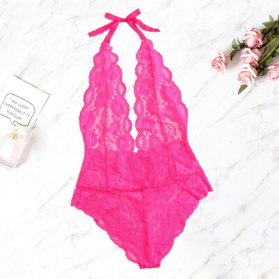 Sexy Hanging Neck Perspective Bodysuit Lace Exotic Temptation Halter Erotic Lingerie
Sexy Hanging Neck Perspective Bodysuit Lace Exotic Temptation Halter Erotic Lingerie