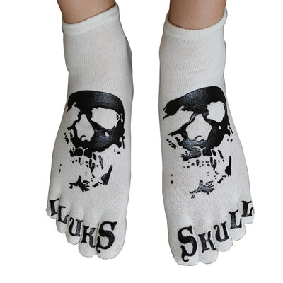 Men Funny Punk Gym Sports Skull Skeleton Cotton Five Finger Ankle Toe Socks Halloween Socks
Men Funny Punk Gym Sports Skull Skeleton Cotton Five Finger Ankle Toe Socks Halloween Socks