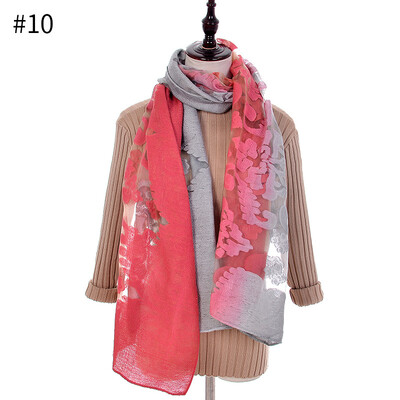 Lace silk scarf cut flower embroidery large gradient color scarf hollowed out organza cotton scarf sunscreen shawl
Lace silk scarf cut flower embroidery large gradient color scarf hollowed out organza cotton scarf sunscreen shawl