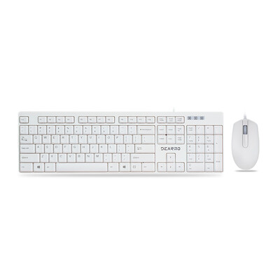 Dima DEARMO MK1900 wired keyboard&mouse set business office home keyboard&mouse set laptop computer mouse&keyboard set white 1200DPI self-employed
Dima DEARMO MK1900 wired keyboard&mouse set business office home keyboard&mouse set laptop computer mouse&keyboard set white 1200DPI self-employed