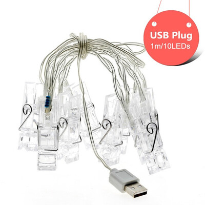LED String Light Clip Lamp 20LED 40LED 100LED Card Photo Decoration Christmas Wedding Holiday Light
LED String Light Clip Lamp 20LED 40LED 100LED Card Photo Decoration Christmas Wedding Holiday Light