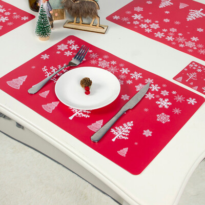 Gobestart Creative Christmas PVC printing Bowl Fork Placemat Mat 6 placemats 6 coasters
Gobestart Creative Christmas PVC printing Bowl Fork Placemat Mat 6 placemats 6 coasters