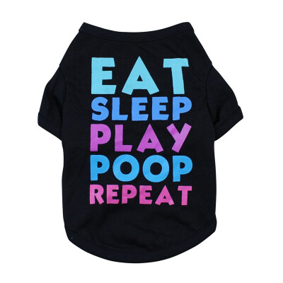 Pet Summer Clothes Dog Letter Printed Shirt Dogs Breathable Vest Black Short Sleeve Puppy Cat Chihuahua Teddy Yorkie Clothing
Pet Summer Clothes Dog Letter Printed Shirt Dogs Breathable Vest Black Short Sleeve Puppy Cat Chihuahua Teddy Yorkie Clothing
