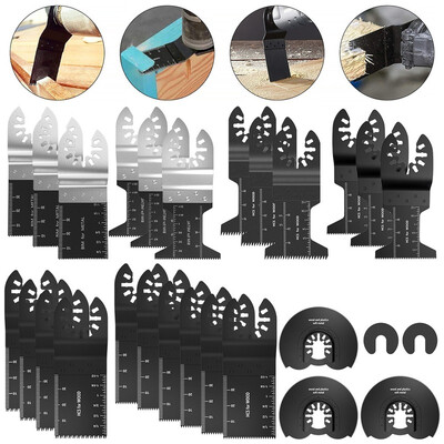 27pcs Wood Mix Saw Blades Oscillating Carbon Steel Cutter for Fein Dremel Oscillating Multimaster Multi Tool
27pcs Wood Mix Saw Blades Oscillating Carbon Steel Cutter for Fein Dremel Oscillating Multimaster Multi Tool