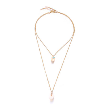 blue Sea Shell Necklace Choker Jewelry Bohemian Beach Necklace CZ Gold Chain For Women Collar Imitation malachite Crystal 2019
blue Sea Shell Necklace Choker Jewelry Bohemian Beach Necklace CZ Gold Chain For Women Collar Imitation malachite Crystal 2019