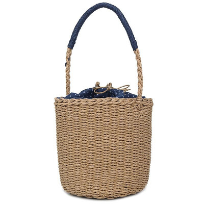 Fashion Women Straw Bucket Bag Drawstring Holiday Beach Vintage Boho Casual Mini Handbag Shoulder Bag Khaki
Fashion Women Straw Bucket Bag Drawstring Holiday Beach Vintage Boho Casual Mini Handbag Shoulder Bag Khaki