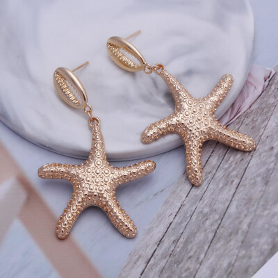 EK649 Big Shell Drop Earrings For Women Creative Starfish Conch Cowrie Hanging Brincos Statement Earrings Boho Beach Jewelry
EK649 Big Shell Drop Earrings For Women Creative Starfish Conch Cowrie Hanging Brincos Statement Earrings Boho Beach Jewelry