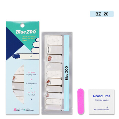 Blue ZOO 20PcsSheet Nail Polish Stickers with 1Pcs Nail File Cute Patterns Full Wraps Nail Art Adhesive Decals
Blue ZOO 20PcsSheet Nail Polish Stickers with 1Pcs Nail File Cute Patterns Full Wraps Nail Art Adhesive Decals