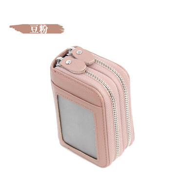 The first layer of leather RFID plus anti-scanning leather organ card package double zipper purse with window anti-magnetic business card package
The first layer of leather RFID plus anti-scanning leather organ card package double zipper purse with window anti-magnetic business card package