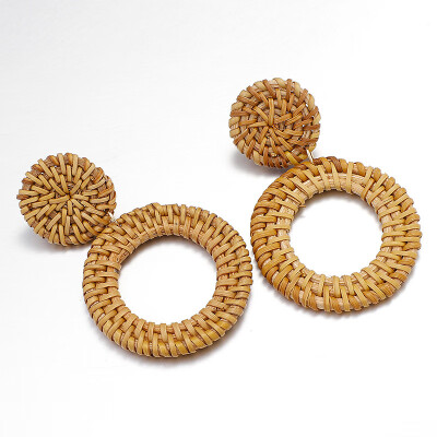 Flashbuy Fashion Handmade Rattan Straw Round Earings For Women Geometric Pineapple Earrings Wedding Pendientes Party Jewelry
Flashbuy Fashion Handmade Rattan Straw Round Earings For Women Geometric Pineapple Earrings Wedding Pendientes Party Jewelry