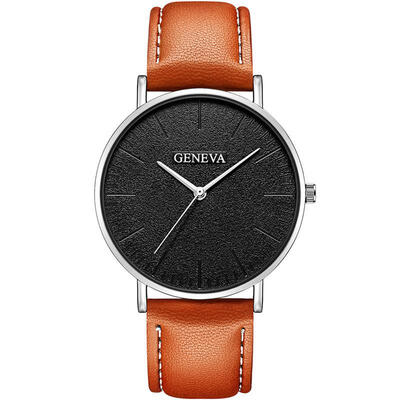 2018 GENEVA Watch Men Womens PU Leather Band Stainless Steel Analog Quartz Wristwatch Lady Female Brown Watches Reloj Mujer
2018 GENEVA Watch Men Womens PU Leather Band Stainless Steel Analog Quartz Wristwatch Lady Female Brown Watches Reloj Mujer